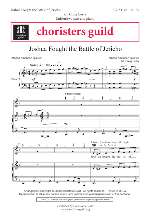 Joshua Fought the Battle of Jericho